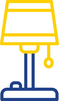 Floor Lamp Vector Icon Design