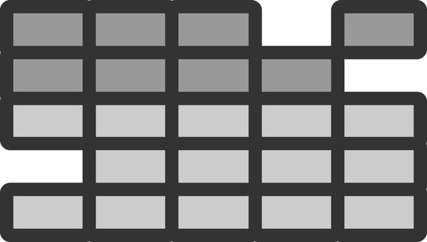 Brick Wall Vector Icon Design
