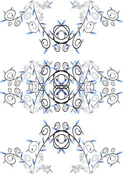The illustrations and clipart. pattern with flowers vector