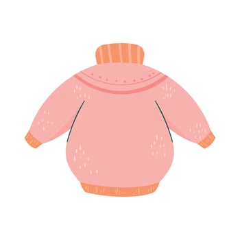 pink coat winter clothes accessory vector