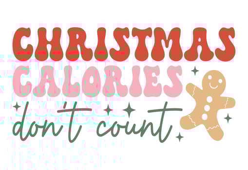 Christmas Calories Don't Count vector