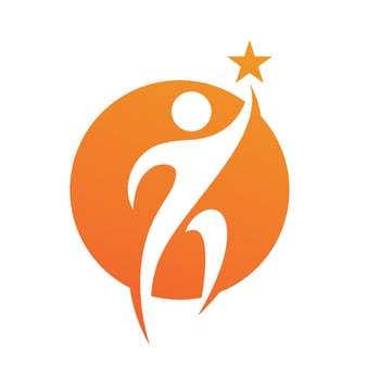 People star success logo and symbol vector