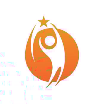 People star success logo and symbol vector