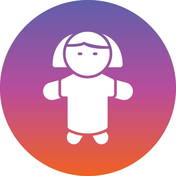 Doll Vector Icon Design