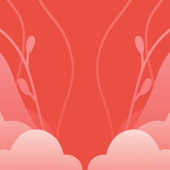 pink background social media feed post vector