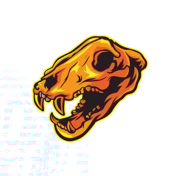 Hog skull pig skull vector illustration