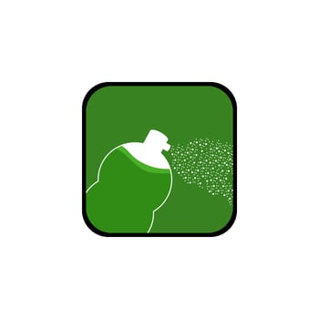 spray illustration in flat design vector