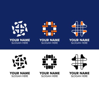a set logo company vector