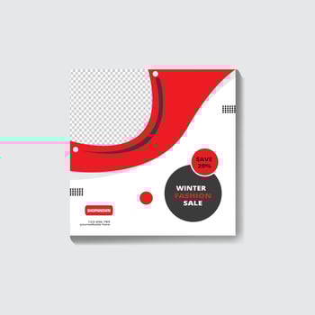 Fashion Sale social media post vector