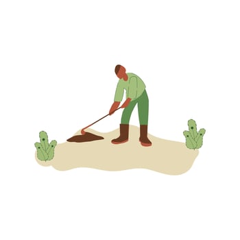 Vector illustration of people planting trees. concept of saving the earth. Ecology volunteering concept. Design for ecology activism