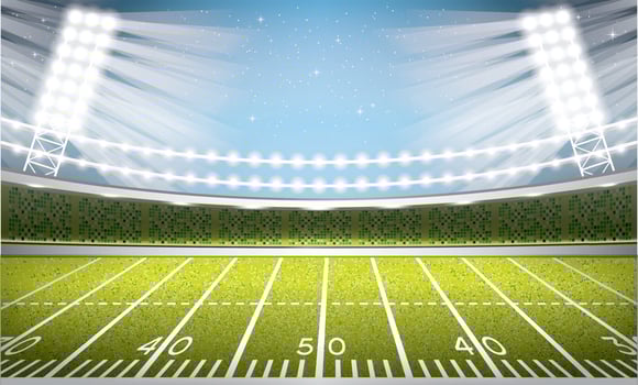 American Football Stadium Arena. vector