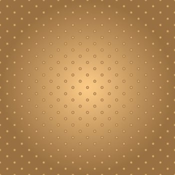 Vector golden circular tiled background.