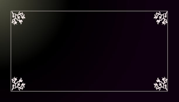 Black background vector with white frame. Perfect for posters, banners, books, invitation cards