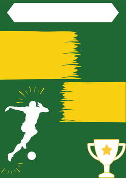 Football poster design vector