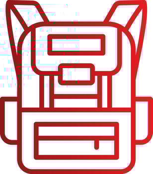 Backpack Vector Icon