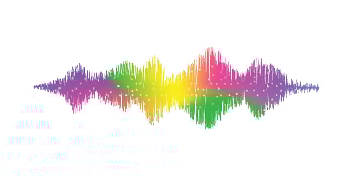 wave background full colour with stars vector