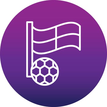 Offside Flag Vector Icon