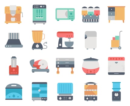 Restaurant Equipment icons, suitable for a wide range of digital creative projects. vector