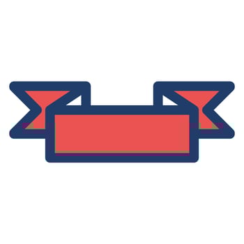 ribbon icon, suitable for a wide range of digital creative projects. vector