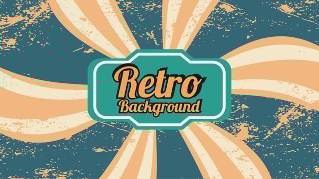 Vintage green mint sunburst grunge background vector