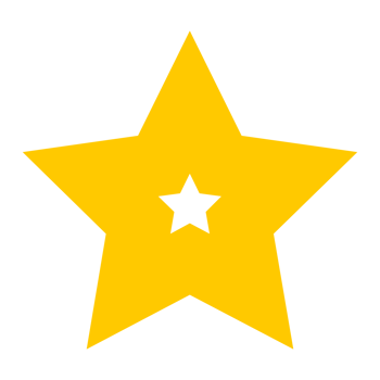 Creative Star Shape on Transparent Background png