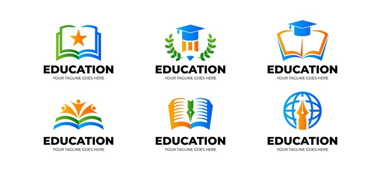 Education Logo Template Set vector