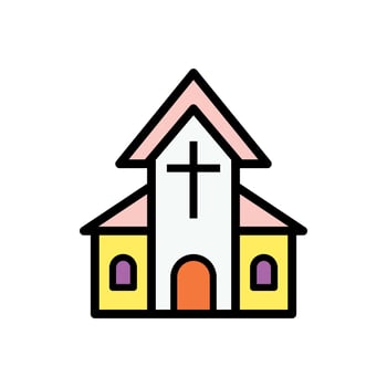 church icon vector template