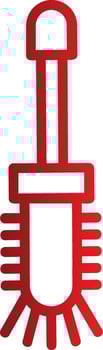 Toilet Brush Vector Icon