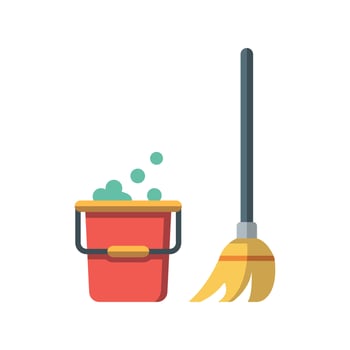 cleaning service equipment icon vector illustration design