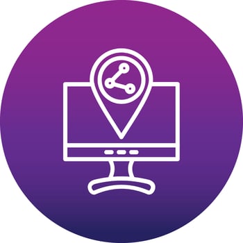 Share Location Vector Icon