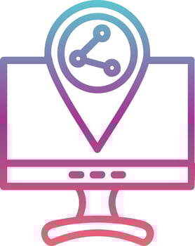 Share Location Vector Icon