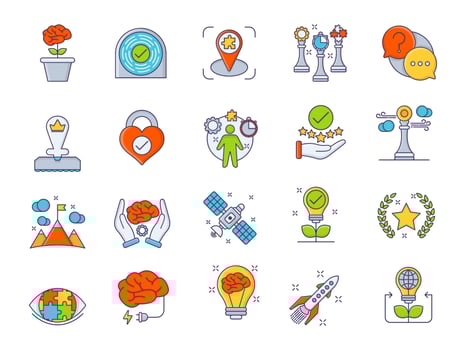 Career advancement icons, suitable for a wide range of digital creative projects. vector