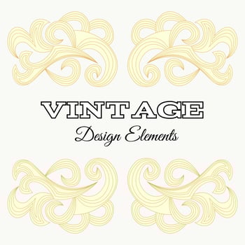 Calligraphic design elements and page decoration. Vintage floral elements for design. Vector decorative design elements.