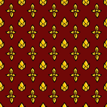 seamless pattern of thai pattern background vector