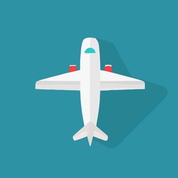 Plane slat icon airplane design illustration vehicle cartoon vector aircraft graphic