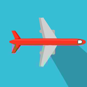 Plane slat icon airplane design illustration vehicle cartoon vector aircraft graphic
