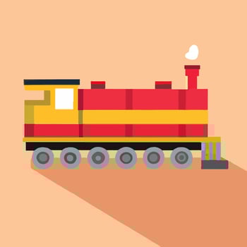 Locomotive icon design train illustration vehicle cartoon vector graphic