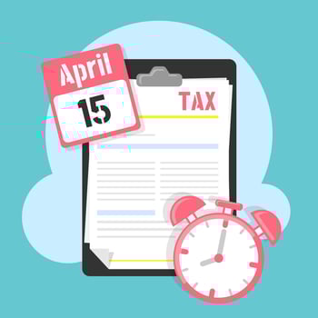 Tax day illustration concept vector