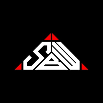 SBW letter logo creative design with vector graphic, SBW simple and modern logo.