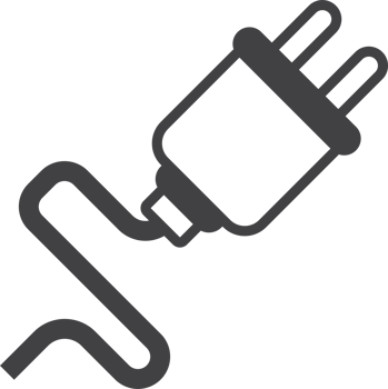 plug illustration in minimal style png