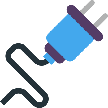 plug illustration in minimal style png