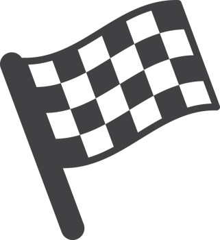racing flags illustration in minimal style png