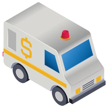 Delivery - Isometric 3d illustration. vector