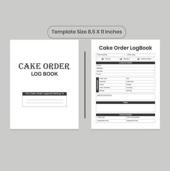 Order Log Book and KDP Interior vector
