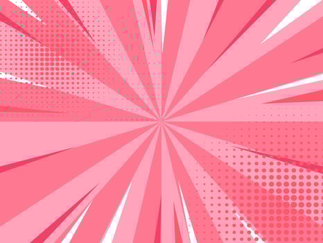 Comic style background pink color vector