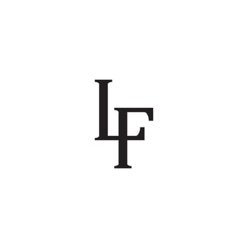 Letter LF logo or icon design vector