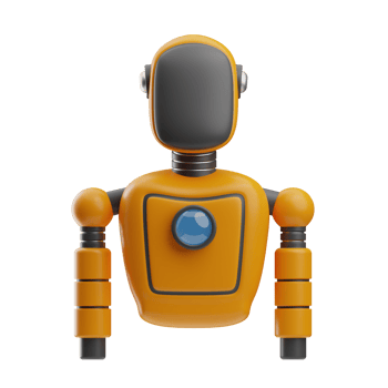 robotic dummy object illustration 3d png