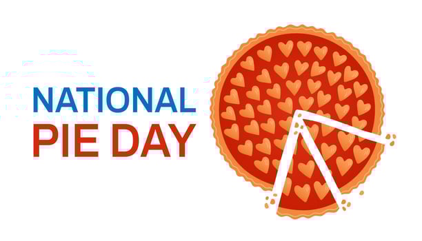 National Pie Day. January 23. Holiday concept. Template for background, banner, card, poster with text inscription. vector