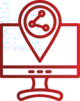 Share Location Vector Icon