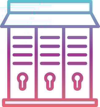 Lockers Vector Icon